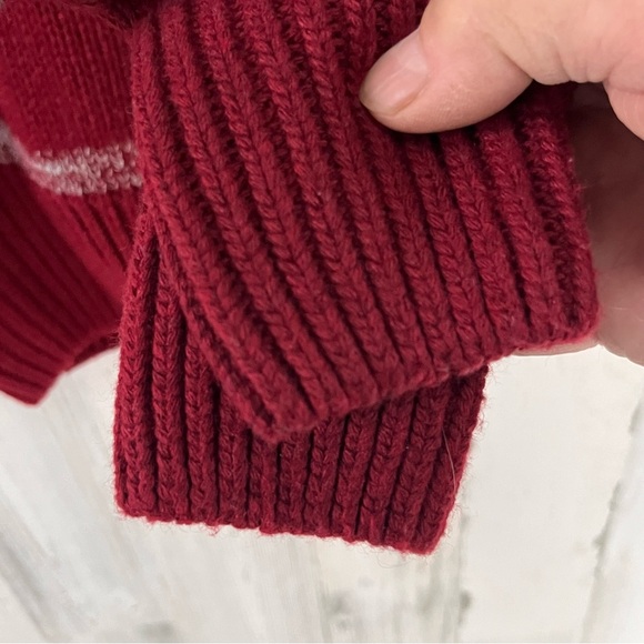 Eddie Bauer Women’s Size Large Turtleneck Sweater In Cranberry - Picture 5 of 6